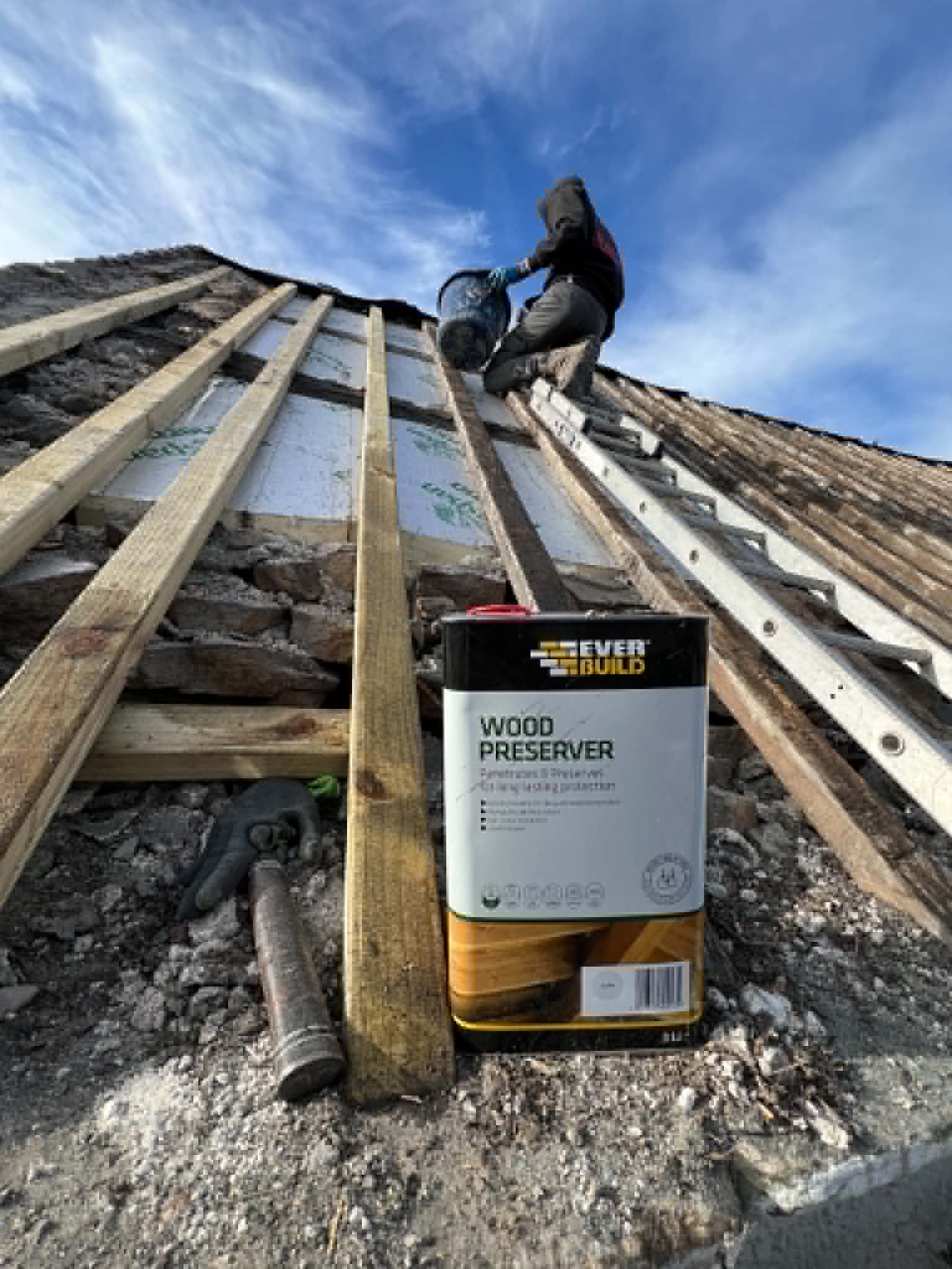 Roofing work