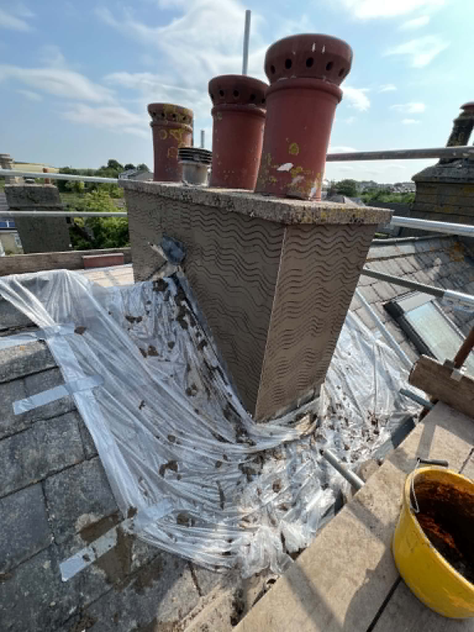 Roofing work